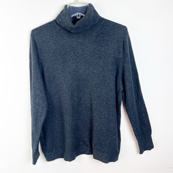 Banana Republic Extra Fine Merino Wool Cashmere Turtleneck Sweater XL Womens - Picture 7 of 7